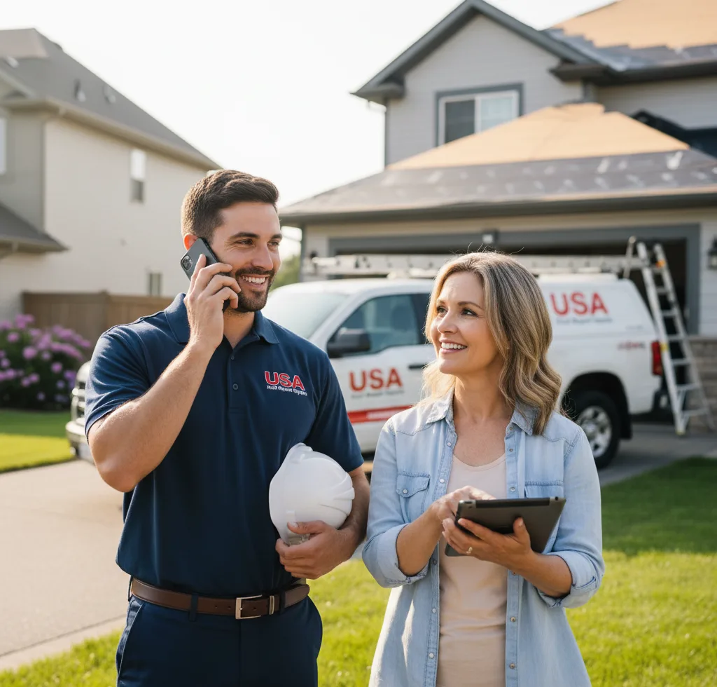 USA Roof Repair Experts customer support in Port Byron